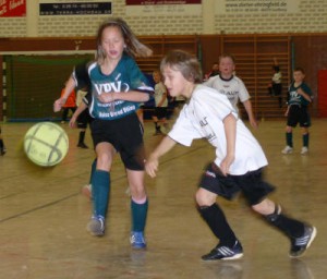 Jugendfußball in der Sporthalle 