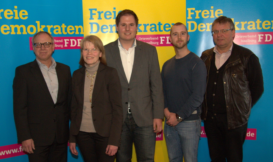 Von links: Johannes Epping, Annemarie Möllmann, Kevin Schneider, David Schaffeld, Hermann Gebbing