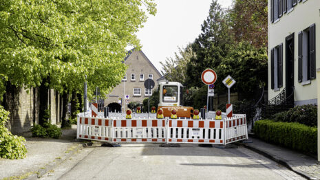Sperrung der Minervastraße
