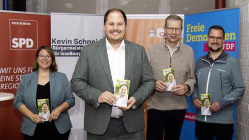 Kevin Schneider eröffet den Wahlkampf