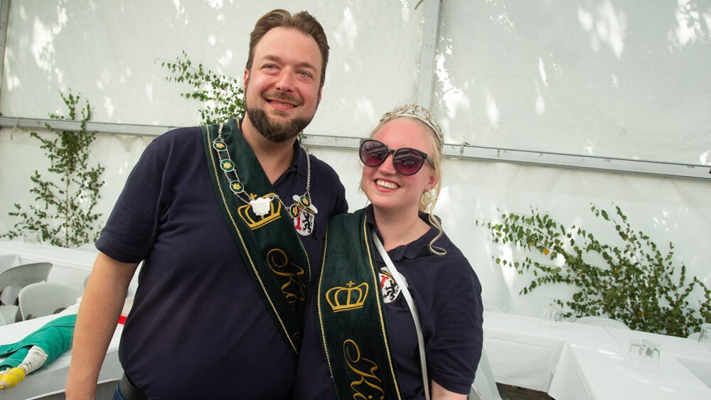 Karl Kaienburg und Laura Opitz bilden das neue Königspaar der Werther Schützen