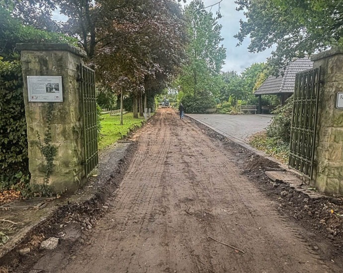 Friedhof Anholt - Sanierungsareibeiten