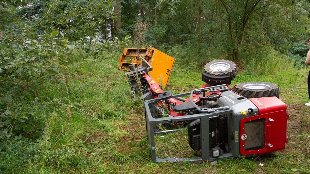 Unfall mit Hoflader