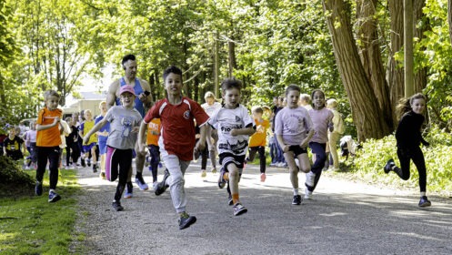 Auch die kleinen Sportler sind beim RunUp dabei