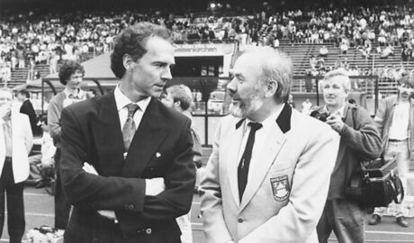 Hans Biermann mit Franz Beckenbauer