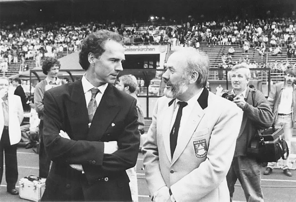 Hans Biermann mit Franz Beckenbauer