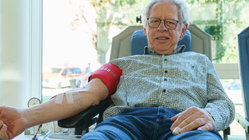 150 Mal Blut gespendet