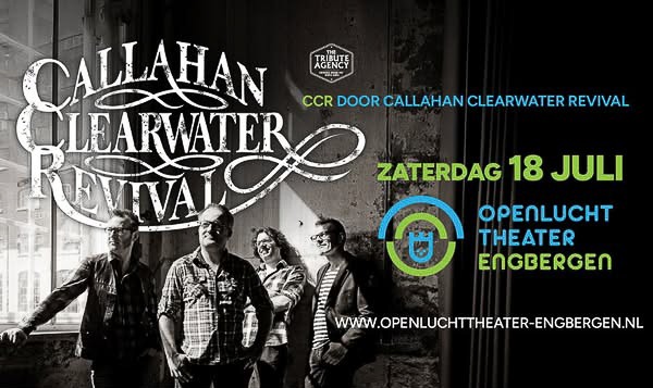 Fans von Creedence Clearwater Revival sollten sich den 18. Juli vormerken. (© Callahan Clearwater Revival/Openluchttheater Engbergen)